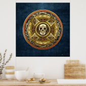 [150] Mictlantecuhtli - Aztec God of Death Poster (Keuken)