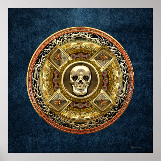[150] Mictlantecuhtli - Aztec God of Death Poster (Voorkant)