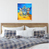 [150] Oekraïne: Voorgesteld wapenschild Canvas Afdruk (Insitu (Slaapkamer))