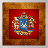 [150] Oekraïne: Voorgesteld wapenschild Poster (Voorkant)