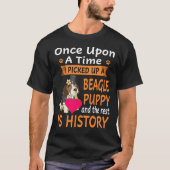 150 One Upon A Time Beagle Puppy T-shirt (Voorkant)
