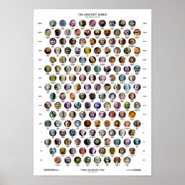 150 oude pictogrammen poster