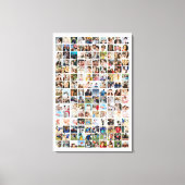 150 Photo Collage Personalized Picture Grid Canvas Afdruk (Voorkant)