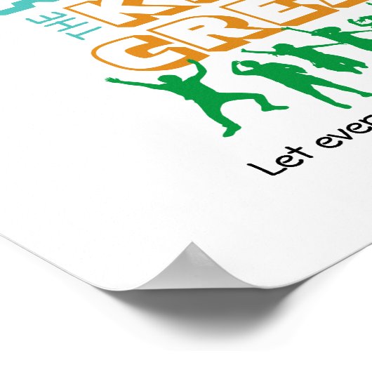 150 psalm | DE  Christelijke LORD PRAISSEN Poster (Hoek)