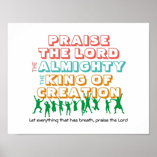 150 psalm | DE Christelijke LORD PRAISSEN Poster (Voorkant)