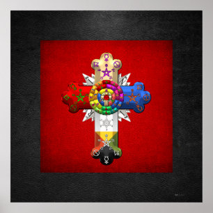 [150] Rosy Cross (Roos Croix) Poster