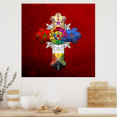 [150] Rosy Cross (Roos Croix) Poster (Keuken)