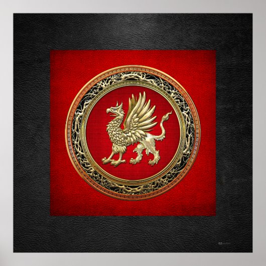 [150] Sacred Gold Griffin Poster (Voorkant)