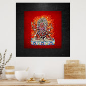 [150] Tibetan Thangka - Wrathful Deity Hayagriva Poster (Keuken)