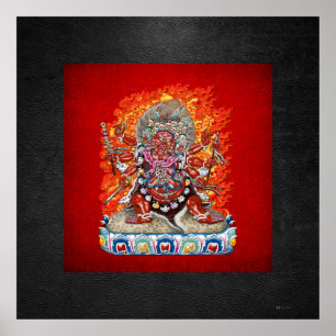 [150] Tibetan Thangka - Wrathful Deity Hayagriva Poster