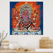 [150] Tibetan Thangka - Wrathful Deity Hayagriva Poster (Keuken)
