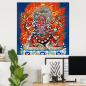 [150] Tibetan Thangka - Wrathful Deity Hayagriva Poster (Thuiskantoor)