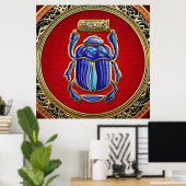 [150] Treasure Trove: Oude Egyptische Scarab Poster (Thuiskantoor)
