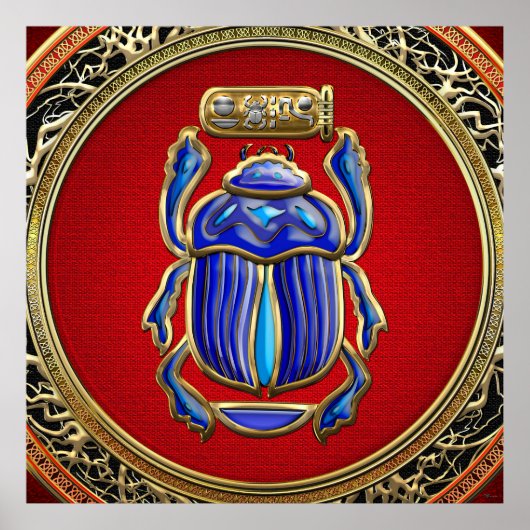 [150] Treasure Trove: Oude Egyptische Scarab Poster (Voorkant)