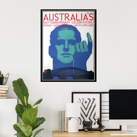 150e Jubileum Australië Poster (Thuiskantoor)