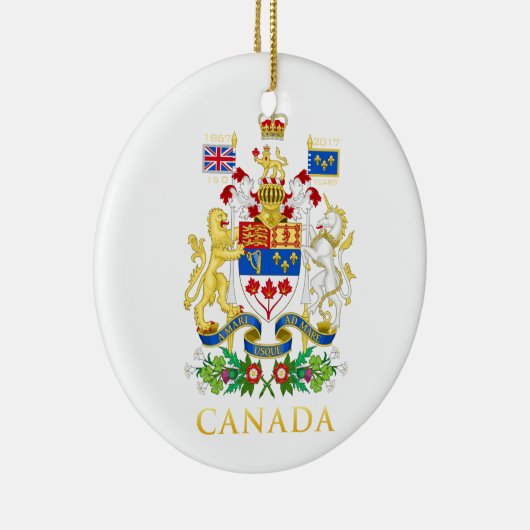 150e verjaardag van Canada Keramisch Ornament (Rechts)