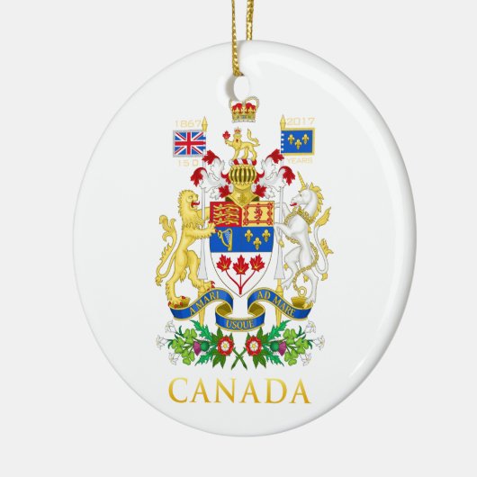 150e verjaardag van Canada Keramisch Ornament (Links)