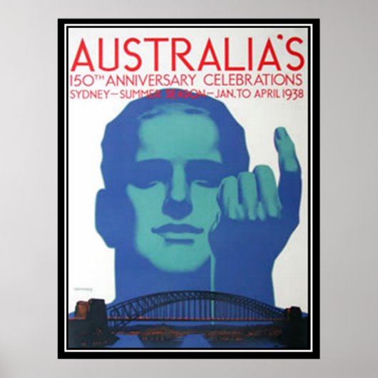 150ste verjaardag Australië Poster (Voorkant)