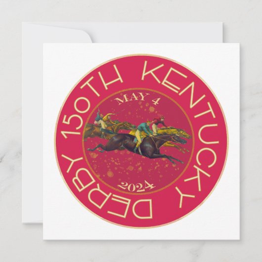 150th Kentucky Derby Uitnodigingen (Voorkant)