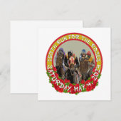 150th Run voor de Rozen paardenraces ontwerp Notitiekaartje (Voorkant / Achterkant)