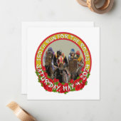 150th Run voor de Rozen paardenraces ontwerp Notitiekaartje (Voorkant / Achterkant in situ)