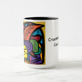 150z. keramische mok met "Creativity take Courage" (Midden)