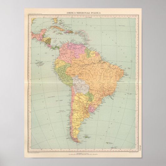 15152 Zuid-Amerika politiek Poster (Voorkant)