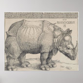 1515 DURER's RHINOCERUS Poster (Voorkant)