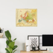 1516 Europese etnografie Poster (Thuiskantoor)