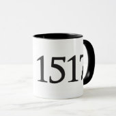 1517 zwarte 11 oz Ringer-Mok Mok (Voorkant rechts)