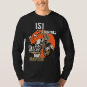 151 Countries One Motorcycle T-shirt (Voorkant)