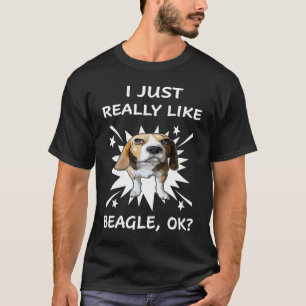 151 Ik hou echt van beagle T-shirt