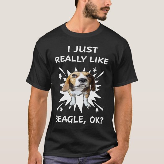 151 Ik hou echt van beagle T-shirt (Voorkant)