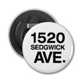 1520 SEDGWICK AVE. BUTTON FLESOPENER (Voorkant)