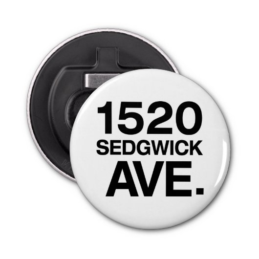 1520 SEDGWICK AVE. BUTTON FLESOPENER (Voorkant)