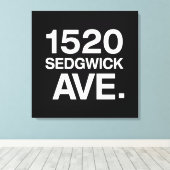 1520 SEDGWICK AVE. CANVAS AFDRUK (Insitu (Houten vloer))