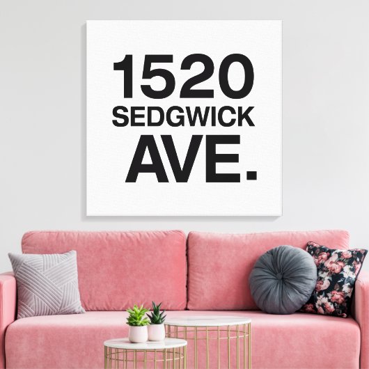 1520 SEDGWICK AVE. CANVAS AFDRUK (Insitu (Woonkamer))