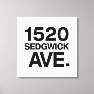 1520 SEDGWICK AVE. CANVAS AFDRUK