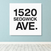 1520 SEDGWICK AVE. CANVAS AFDRUK (Insitu (Houten vloer))