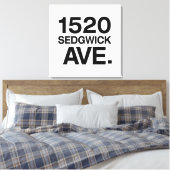1520 SEDGWICK AVE. CANVAS AFDRUK (Insitu (Slaapkamer))