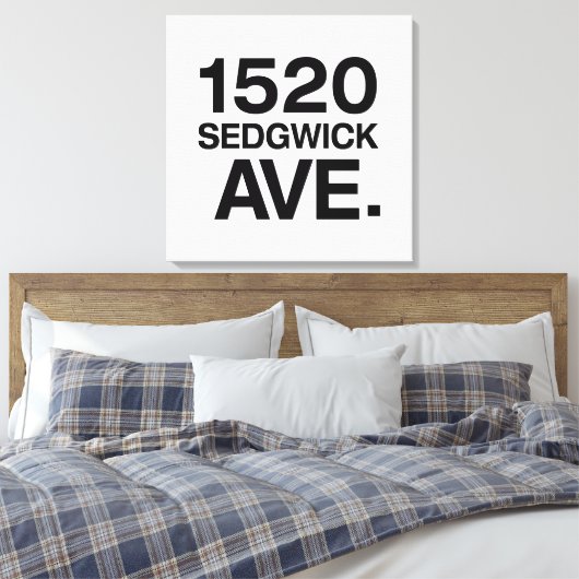 1520 SEDGWICK AVE. CANVAS AFDRUK (Insitu (Slaapkamer))