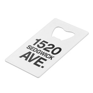 1520 SEDGWICK AVE. CREDITKAART FLESSENOPENER