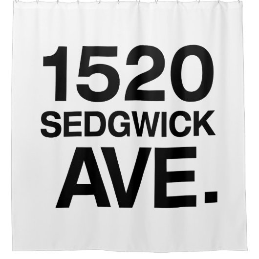 1520 SEDGWICK AVE. DOUCHEGORDIJN (Voorkant)