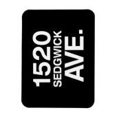 1520 SEDGWICK AVE. MAGNEET (Verticaal)