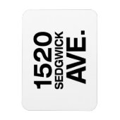 1520 SEDGWICK AVE. MAGNEET (Verticaal)