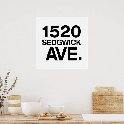 1520 SEDGWICK AVE. POSTER (Keuken)