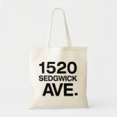 1520 SEDGWICK AVE. TOTE BAG (Voorkant)
