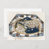 1535 Wereldkaart Briefkaart (Voorkant / Achterkant)