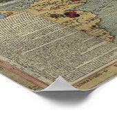 1538 Mariene kaart Poster (Hoek)