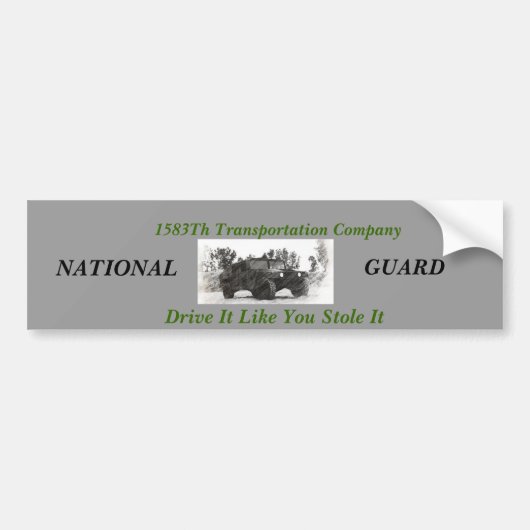 1538e transportbedrijf bumpersticker (Voorkant)
